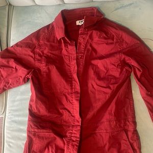 Red long sleeve overalls from YCM London